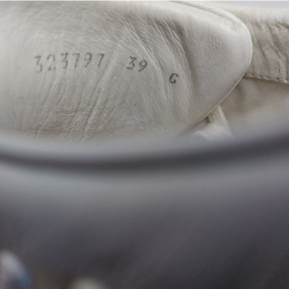 Gucci Brooklyn Leather Spike Sneakers 39 - Picture 9 of 10